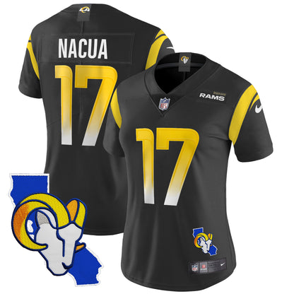 Women's Rams California Patch Vapor Limited Jersey - All Stitched