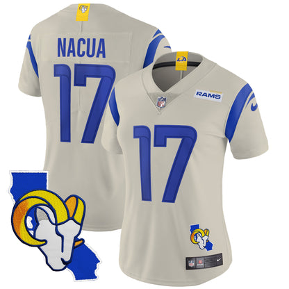 Women's Rams California Patch Vapor Limited Jersey - All Stitched