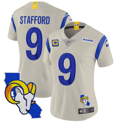 Women's Rams California Patch Vapor Limited Jersey - All Stitched