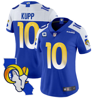 Women's Rams California Patch Vapor Limited Jersey - All Stitched