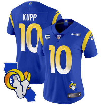 Women's Rams California Patch Vapor Limited Jersey - All Stitched