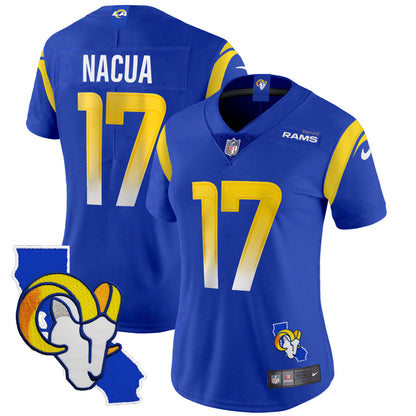 Women's Rams California Patch Vapor Limited Jersey - All Stitched