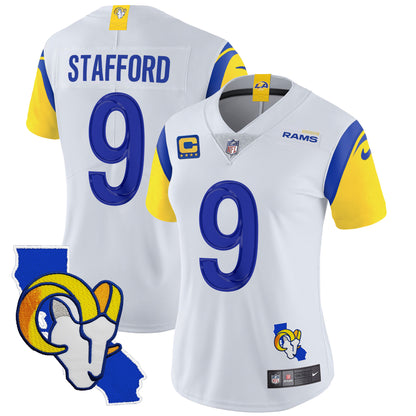 Women's Rams California Patch Vapor Limited Jersey - All Stitched