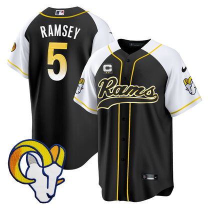 Rams Baseball Jersey - All Stitched