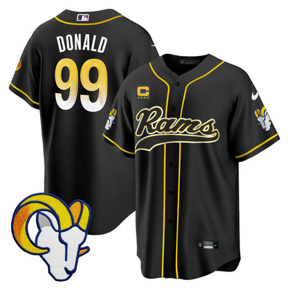 Rams Baseball Jersey - All Stitched