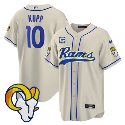 Rams Baseball Jersey - All Stitched