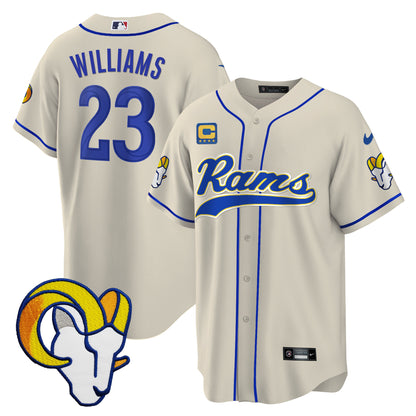 Rams Baseball Jersey - All Stitched