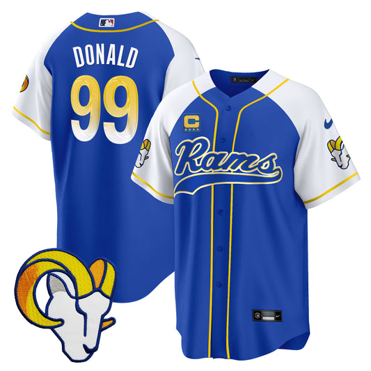 Rams Baseball Jersey - All Stitched