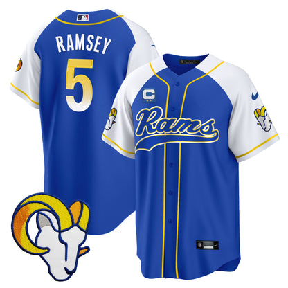 Rams Baseball Jersey - All Stitched