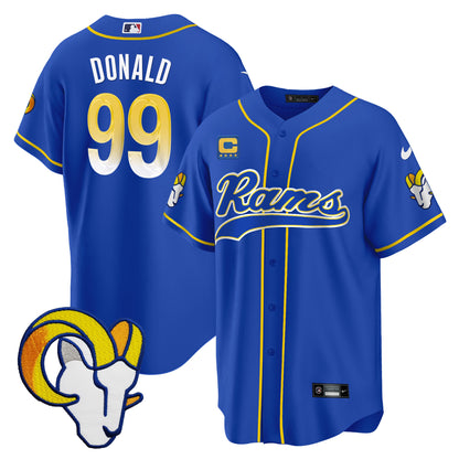 Rams Baseball Jersey - All Stitched