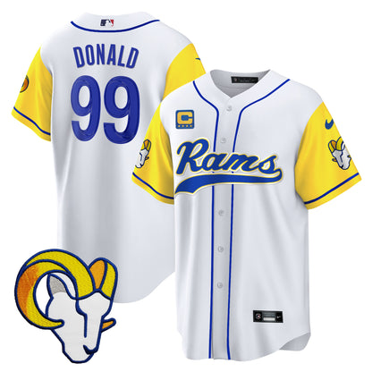 Rams Baseball Jersey - All Stitched