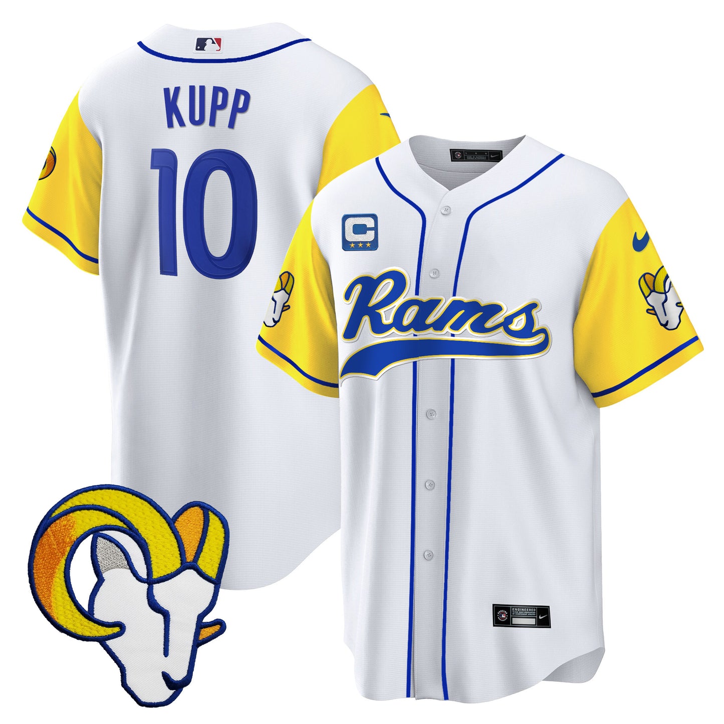 Rams Baseball Jersey - All Stitched