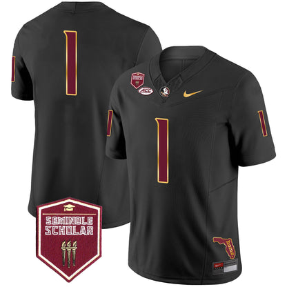 Florida State Seminoles Gold Trim Vapor Jersey - All Stitched