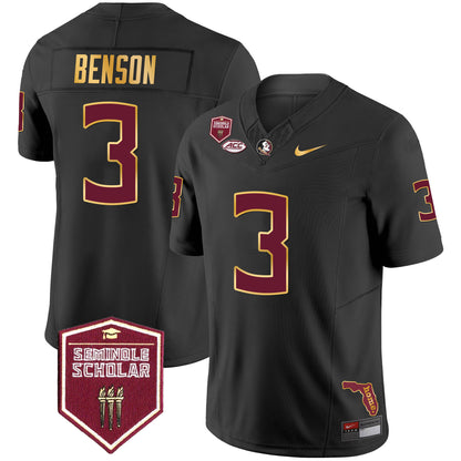 Florida State Seminoles Gold Trim Vapor Jersey - All Stitched