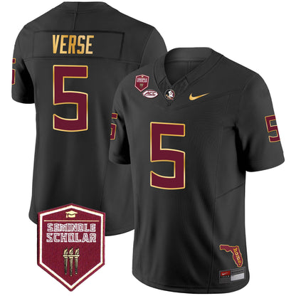 Florida State Seminoles Gold Trim Vapor Jersey - All Stitched