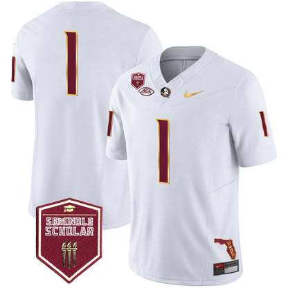 Florida State Seminoles Gold Trim Vapor Jersey - All Stitched