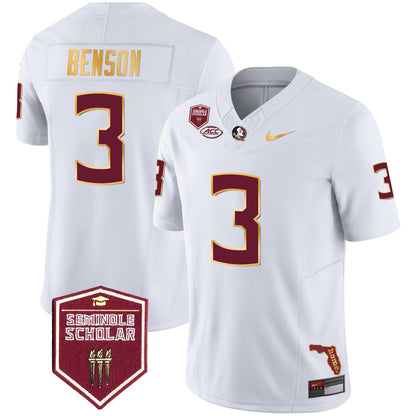 Florida State Seminoles Gold Trim Vapor Jersey - All Stitched