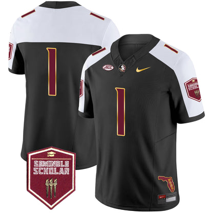 Florida State Seminoles Gold Trim Vapor Jersey - All Stitched