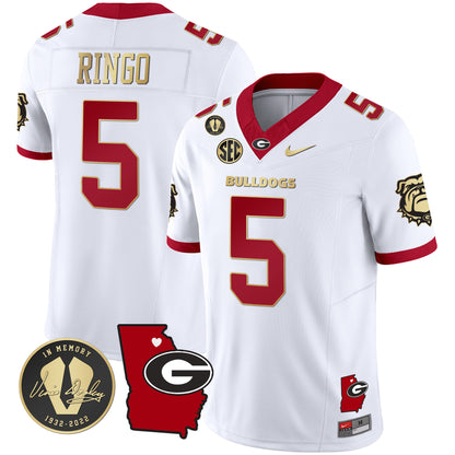 Georgia Bulldogs 2024 Vapor Jersey V4 - Georgia Map - All Stitched