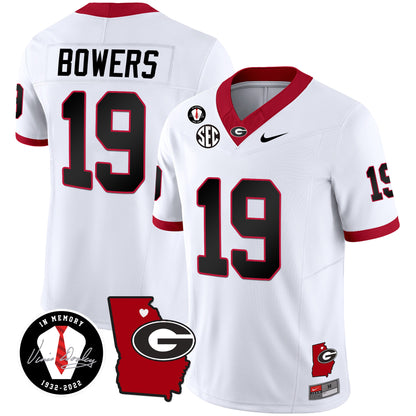 Georgia Bulldogs 2024 Vapor Jersey V4 - Georgia Map - All Stitched