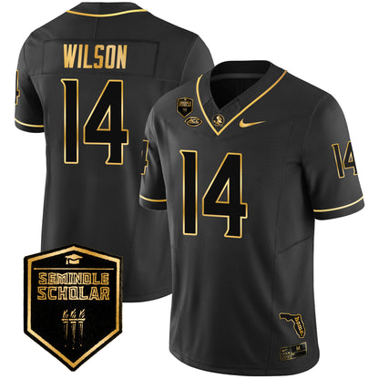 Florida State Seminoles Gold Vapor Jersey - All Stitched