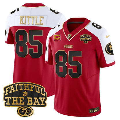 49ers Faithful To The Bay Patch Vapor Limited Jersey V8 - All Stitched