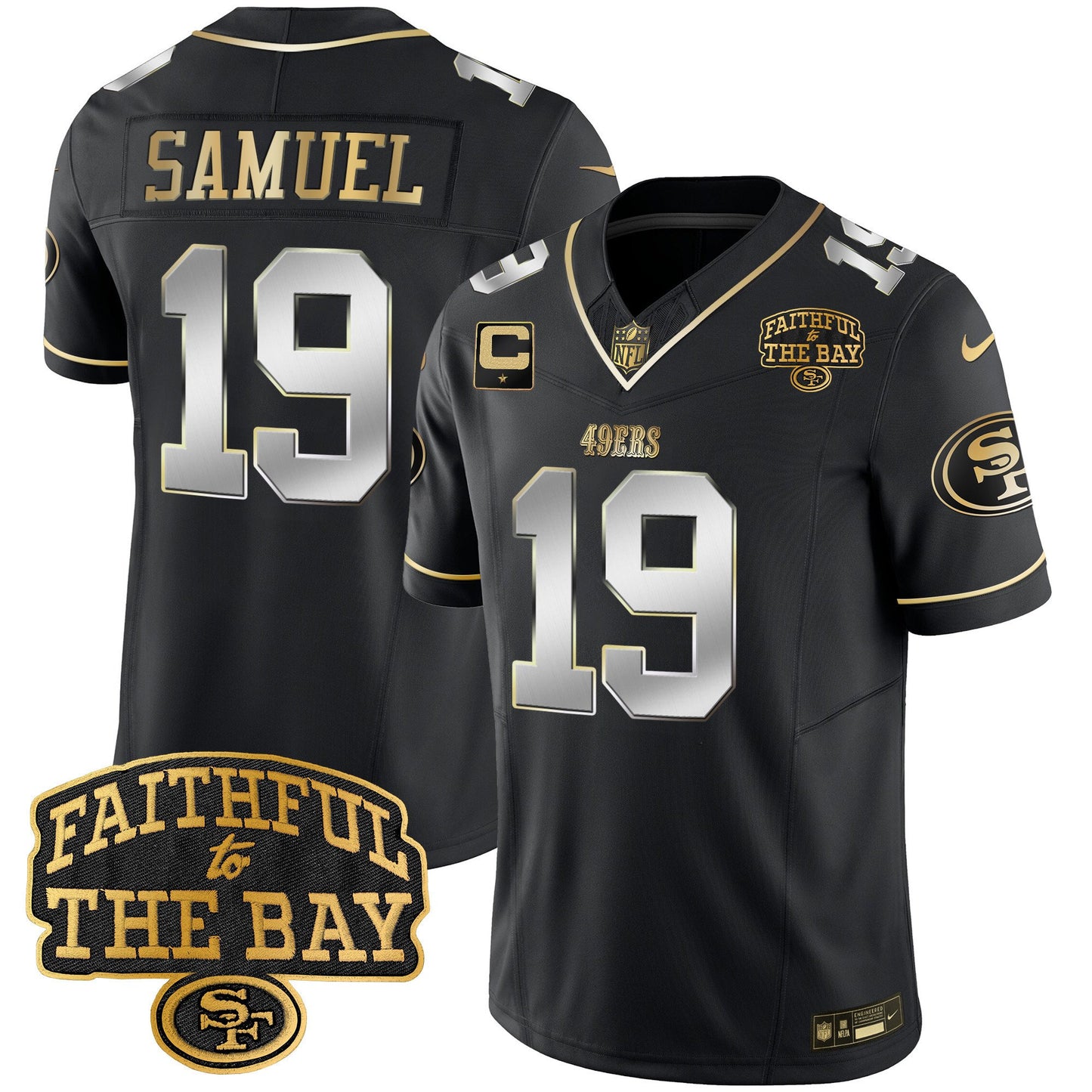 49ers Faithful To The Bay Patch Vapor Limited Jersey V8 - All Stitched