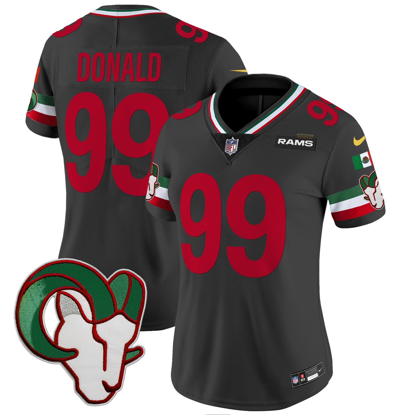 Women's Rams Mexico Vapor Limited Jersey - All Stitched