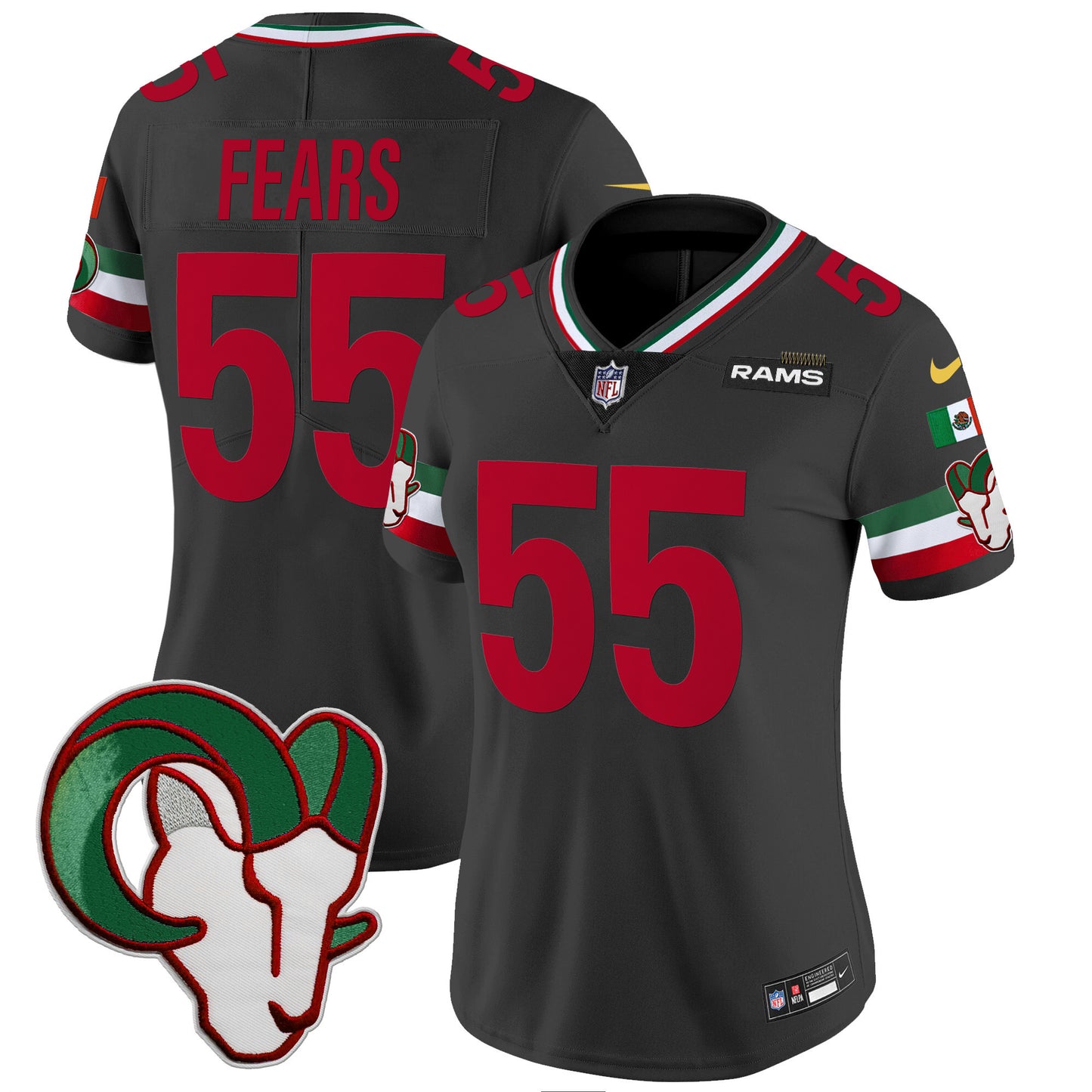 Women's Rams Mexico Vapor Limited Jersey - All Stitched