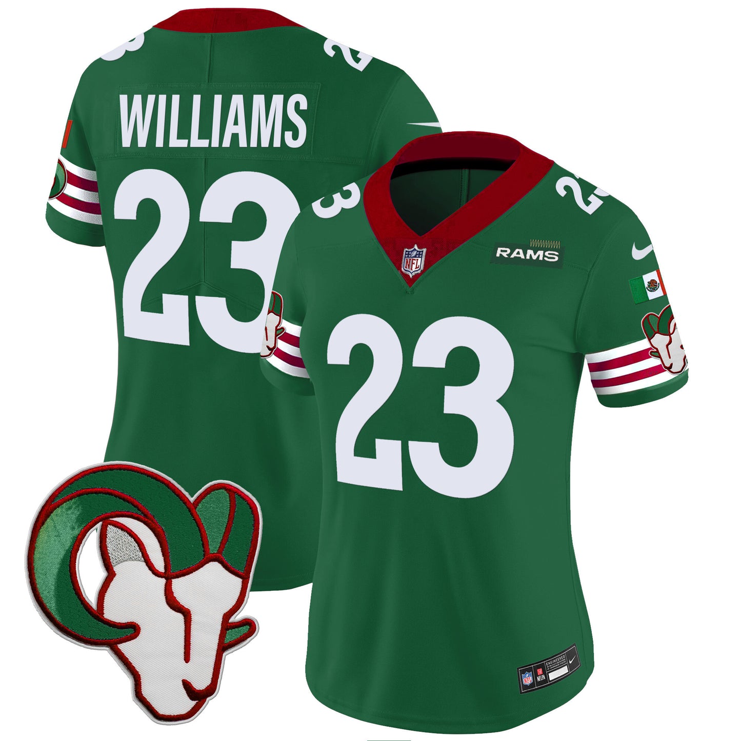 Women's Rams Mexico Vapor Limited Jersey - All Stitched