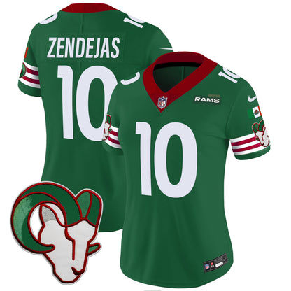 Women's Rams Mexico Vapor Limited Jersey - All Stitched