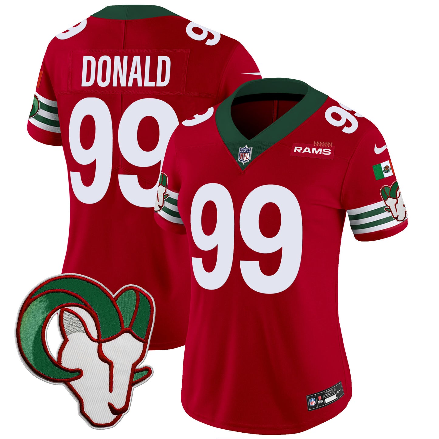 Women's Rams Mexico Vapor Limited Jersey - All Stitched