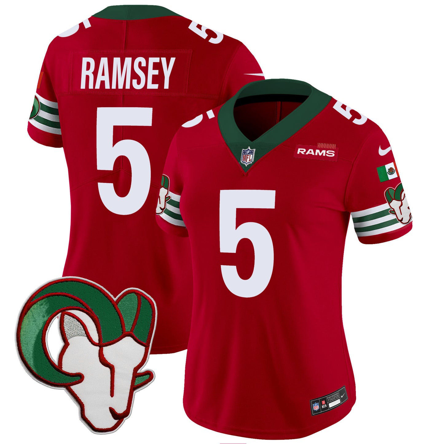 Women's Rams Mexico Vapor Limited Jersey - All Stitched