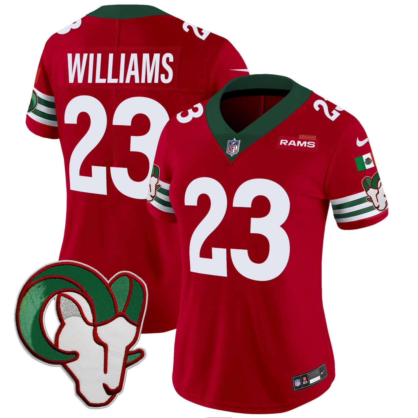 Women's Rams Mexico Vapor Limited Jersey - All Stitched