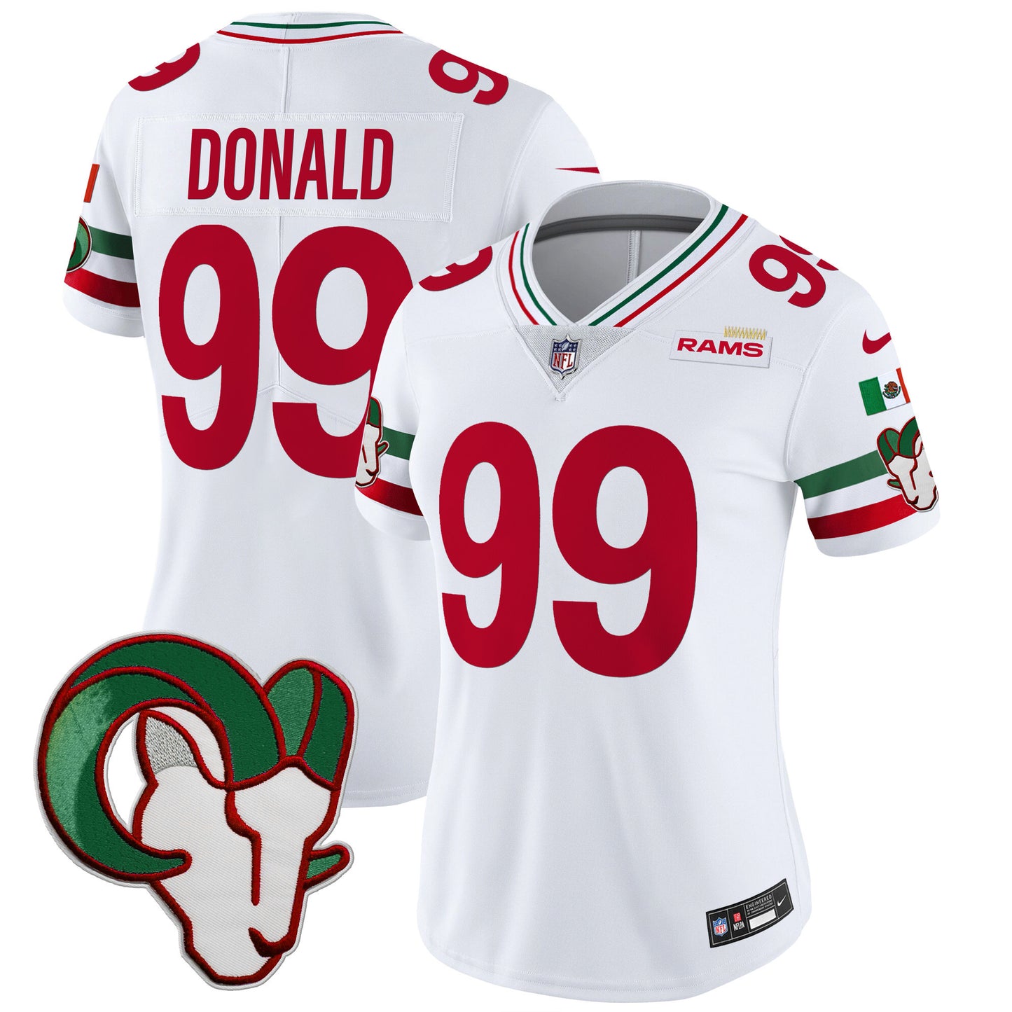 Women's Rams Mexico Vapor Limited Jersey - All Stitched