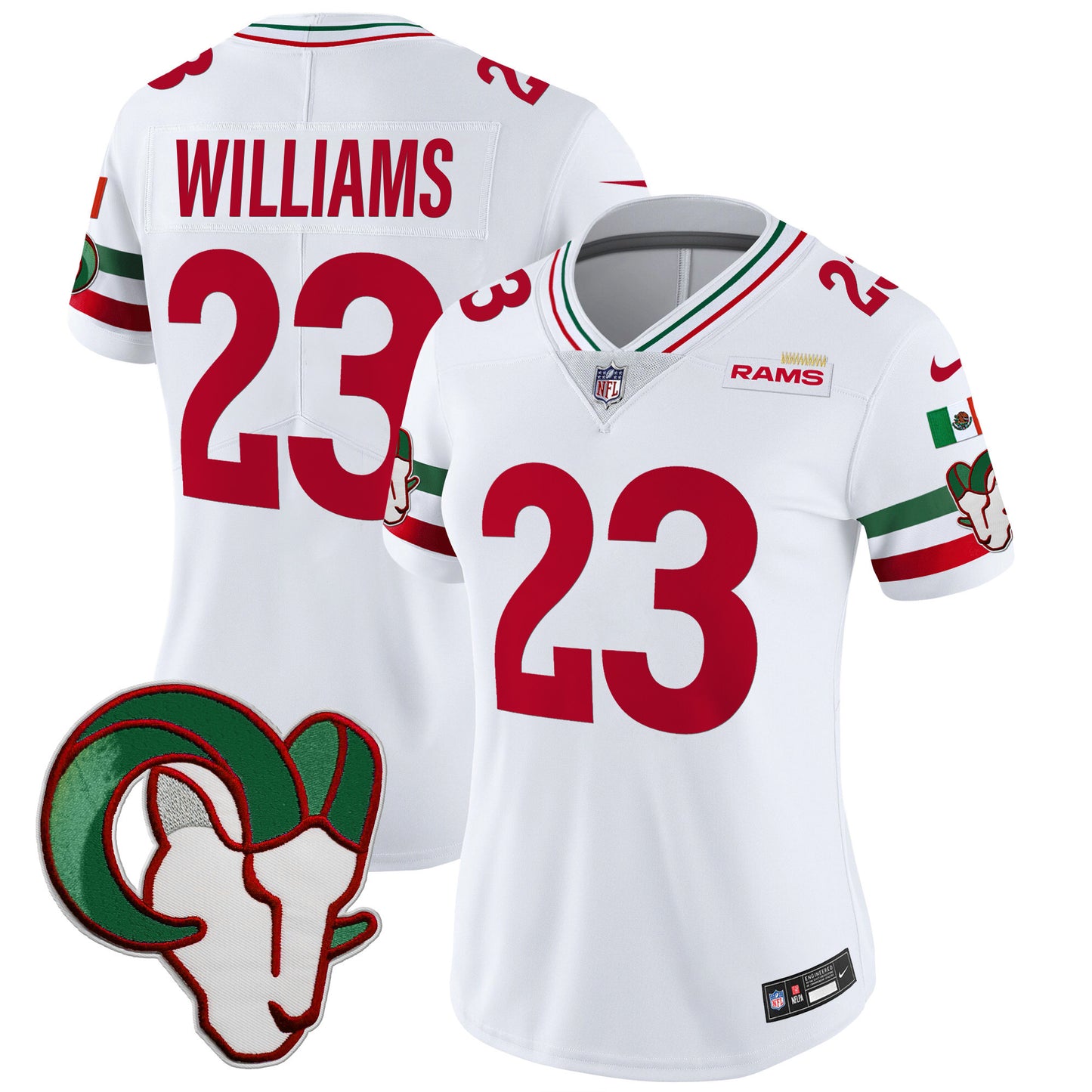 Women's Rams Mexico Vapor Limited Jersey - All Stitched