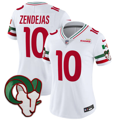 Women's Rams Mexico Vapor Limited Jersey - All Stitched