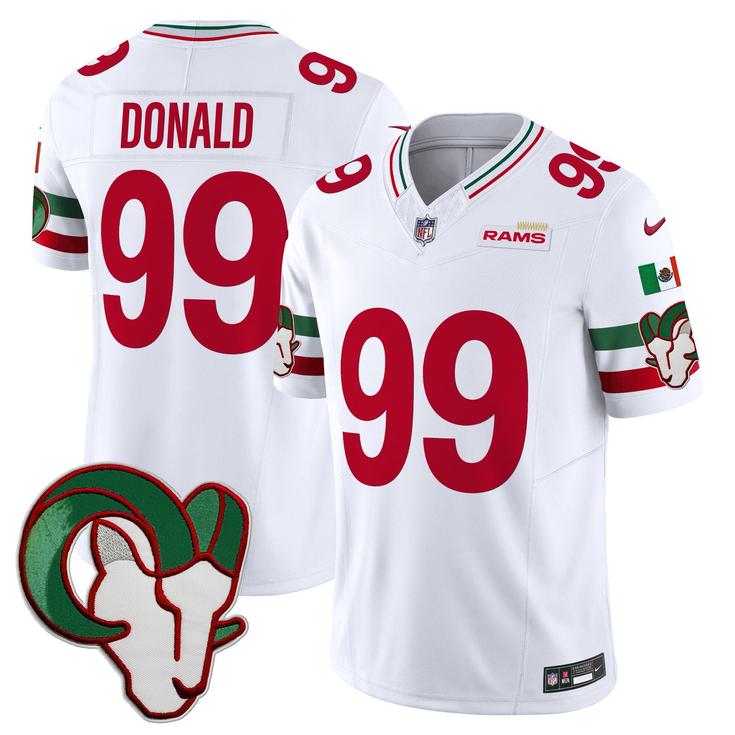 Rams Mexico Vapor Limited Jersey - All Stitched