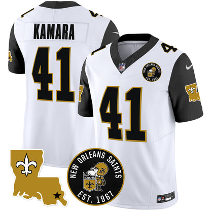 Saints EST. 1967 Patch Vapor Jersey - All Stitched