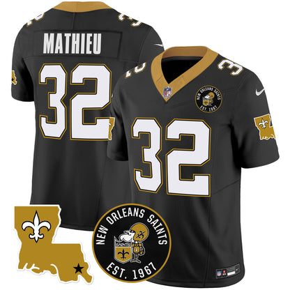 Saints EST. 1967 Patch Vapor Jersey - All Stitched