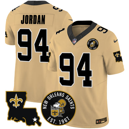 Saints EST. 1967 Patch Vapor Jersey - All Stitched