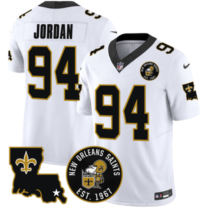 Saints EST. 1967 Patch Vapor Jersey - All Stitched