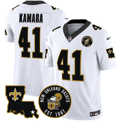 Saints EST. 1967 Patch Vapor Jersey - All Stitched