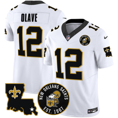 Saints EST. 1967 Patch Vapor Jersey - All Stitched