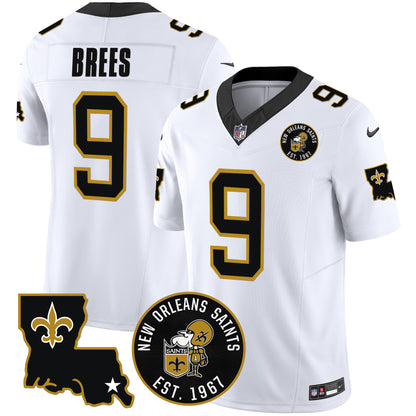 Saints EST. 1967 Patch Vapor Jersey - All Stitched