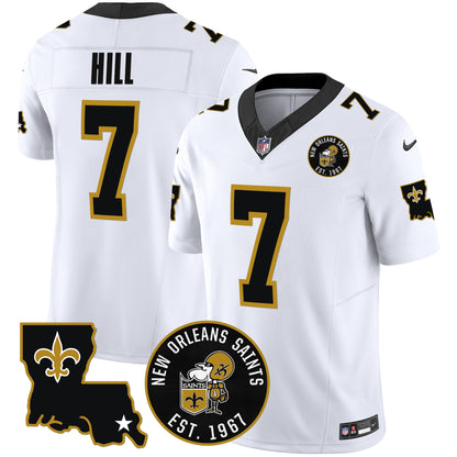 Saints EST. 1967 Patch Vapor Jersey - All Stitched