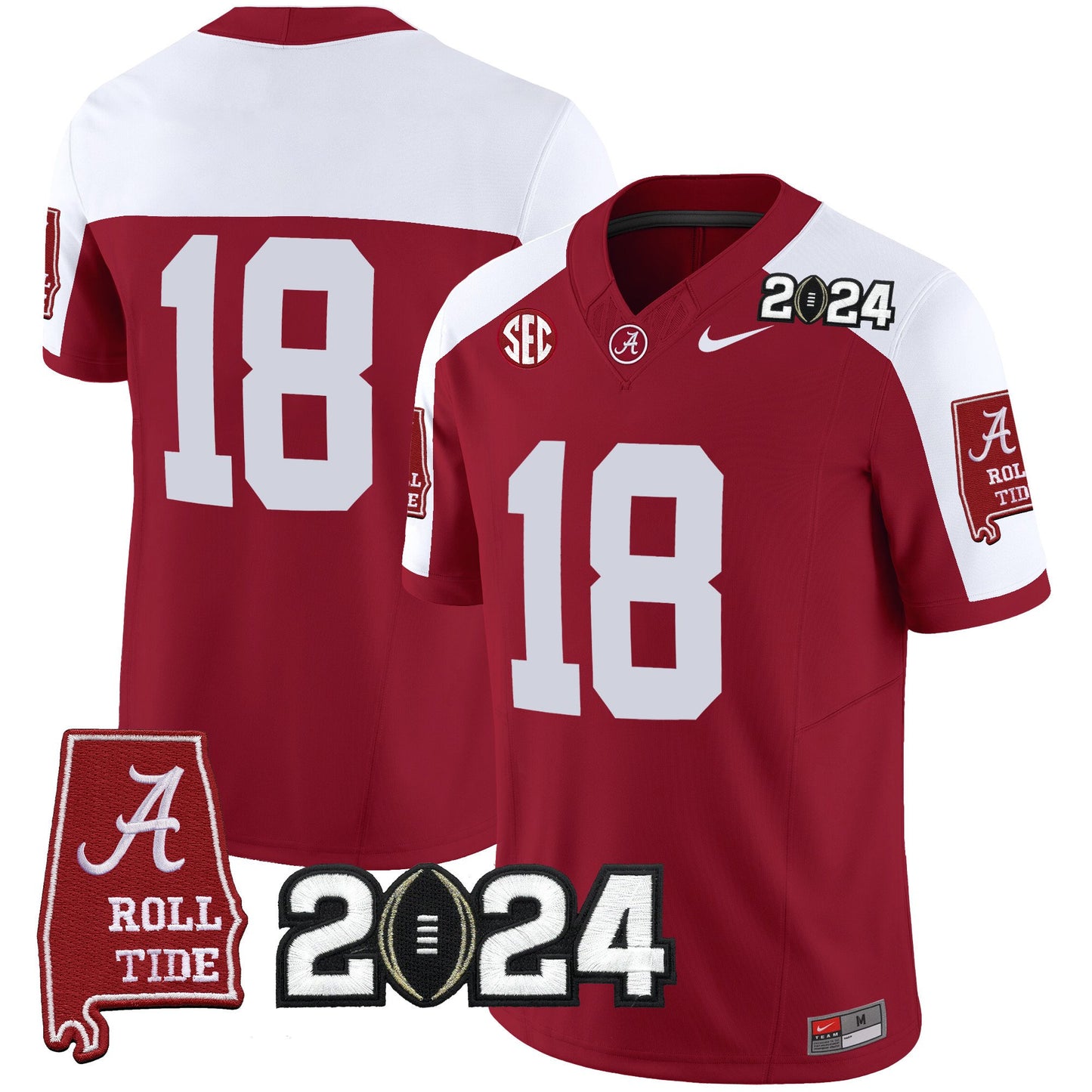 Alabama Crimson Tide 2024 Vapor Limited Jersey - All Stitched