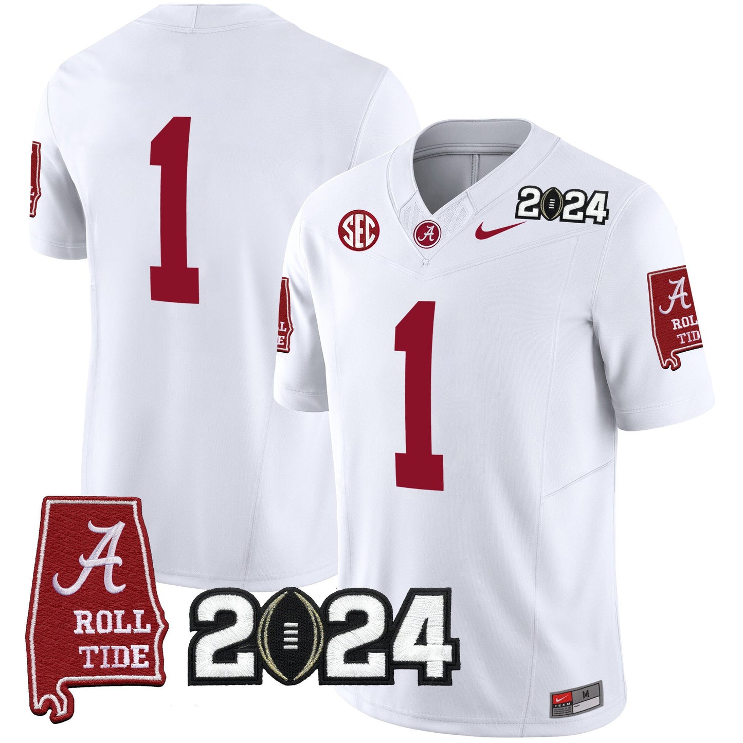 Alabama Crimson Tide 2024 Vapor Limited Jersey - All Stitched