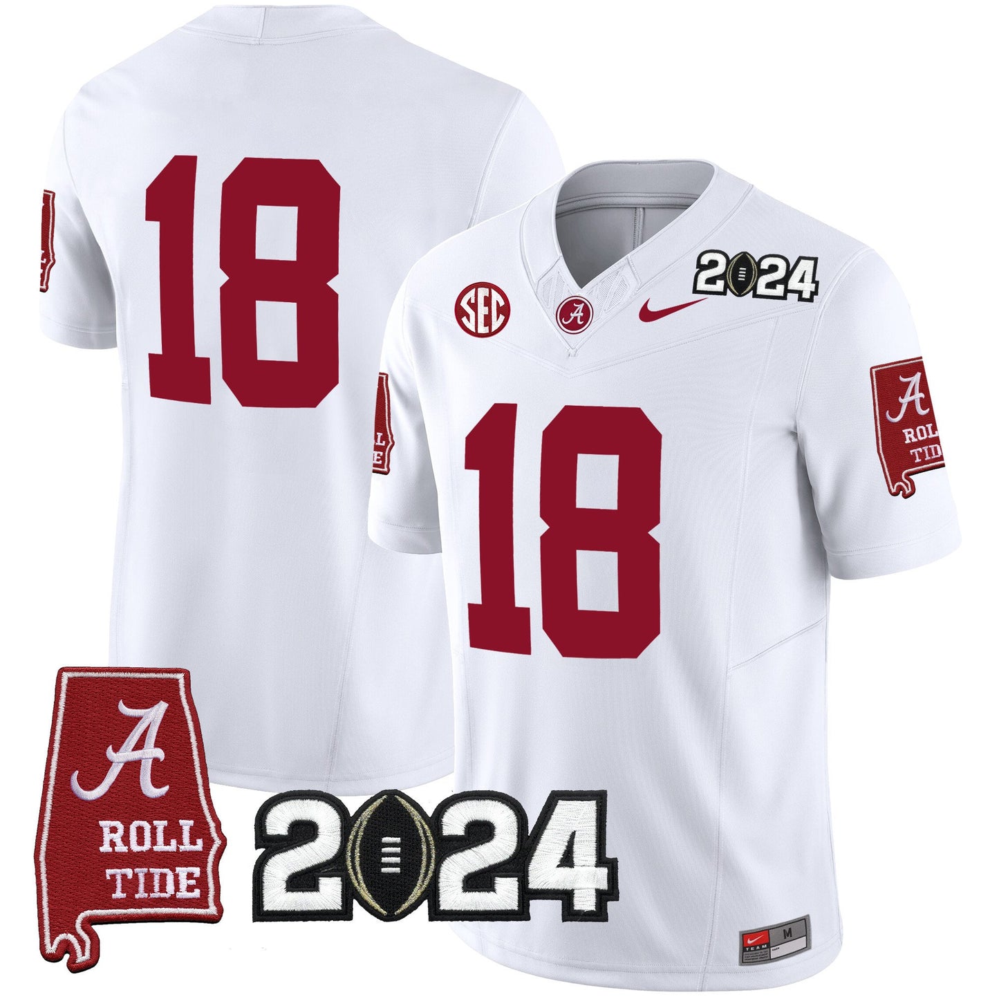 Alabama Crimson Tide 2024 Vapor Limited Jersey - All Stitched