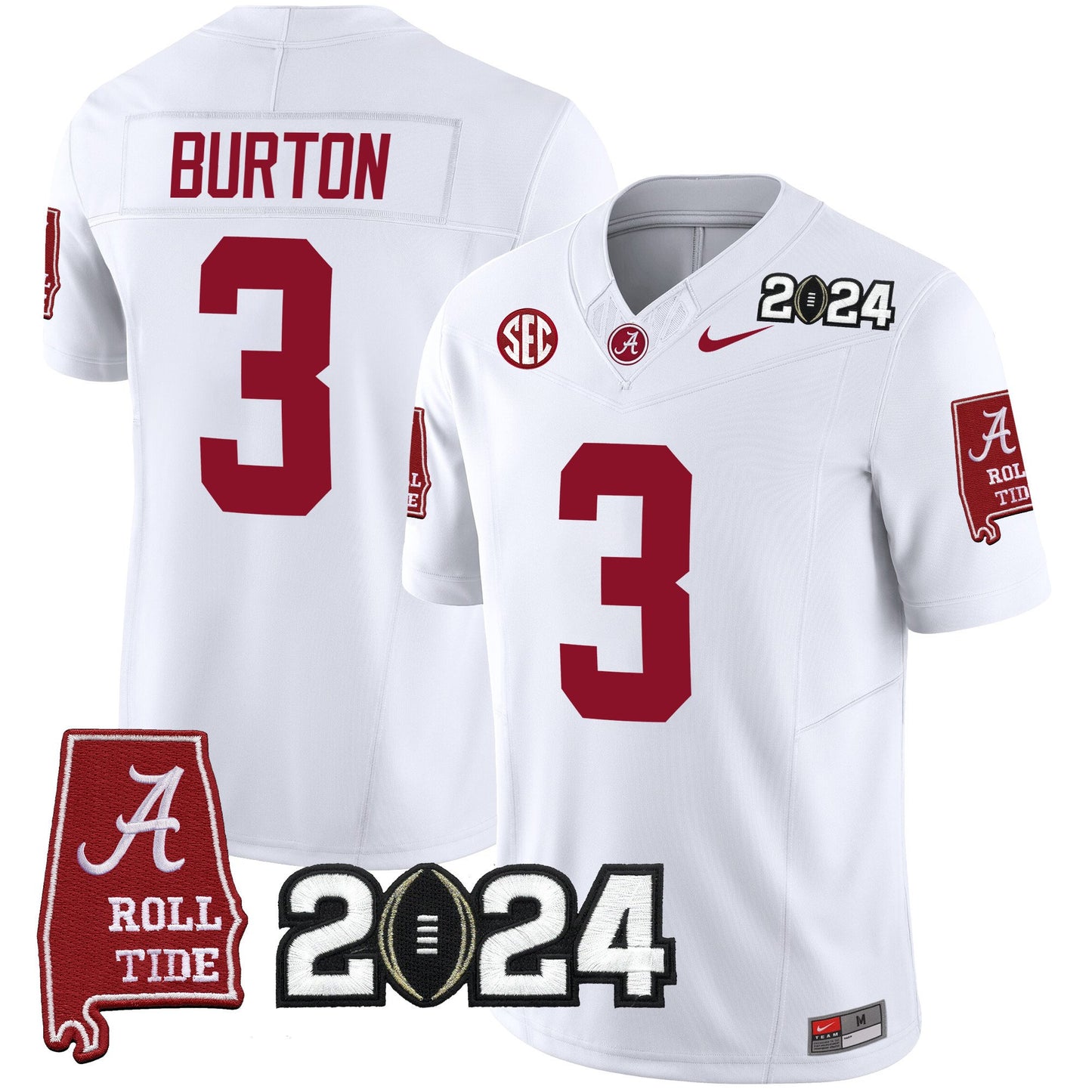 Alabama Crimson Tide 2024 Vapor Limited Jersey - All Stitched